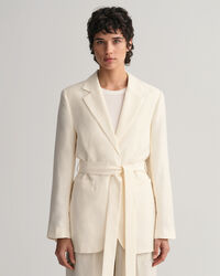 Regular Fit Fluid Blazer mit G&uuml;rtel