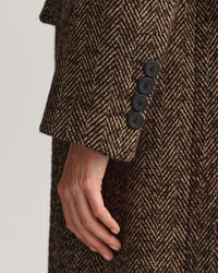 Mantel mit Fischgrätmuster