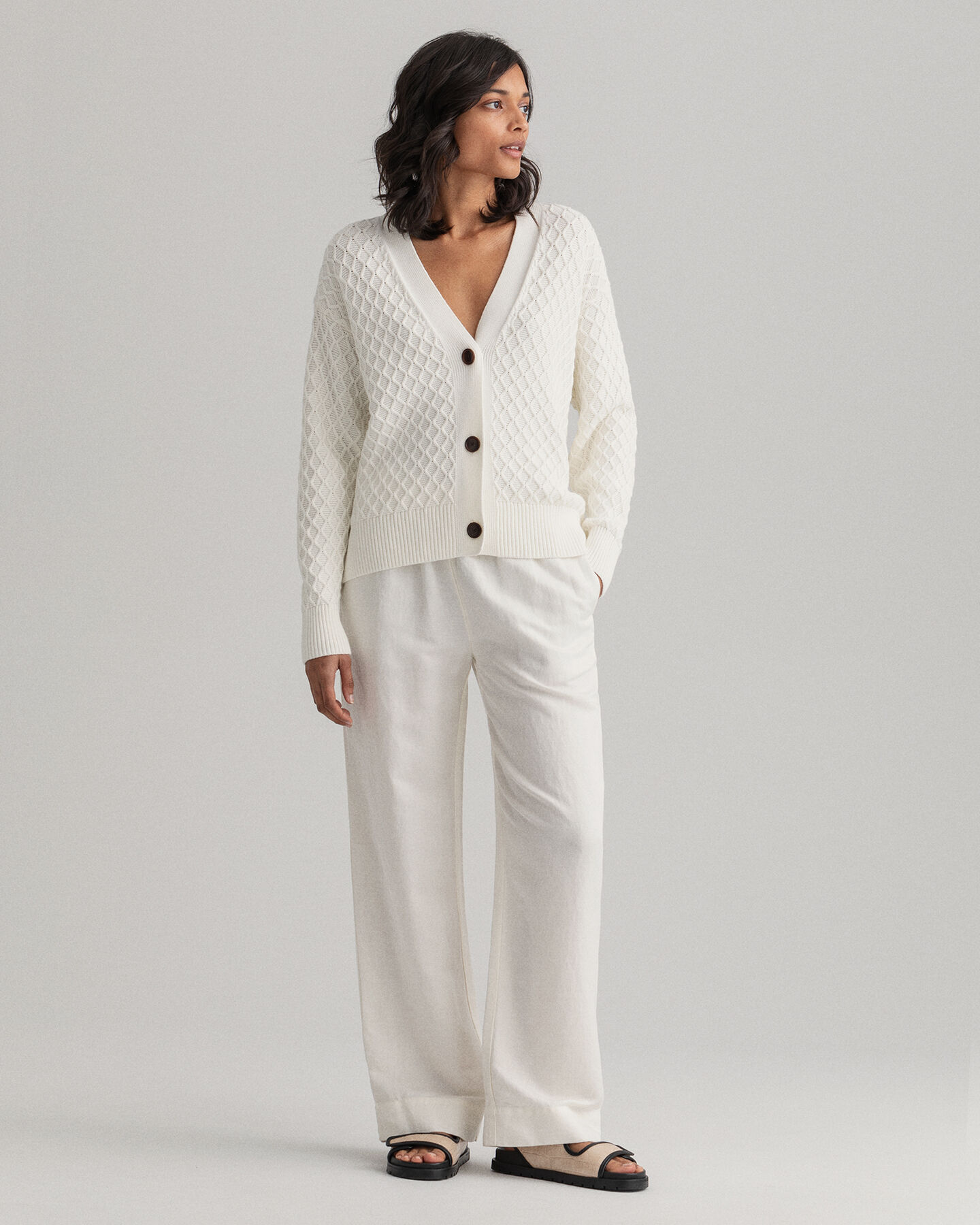 Leinen Viskose Schlupfhose