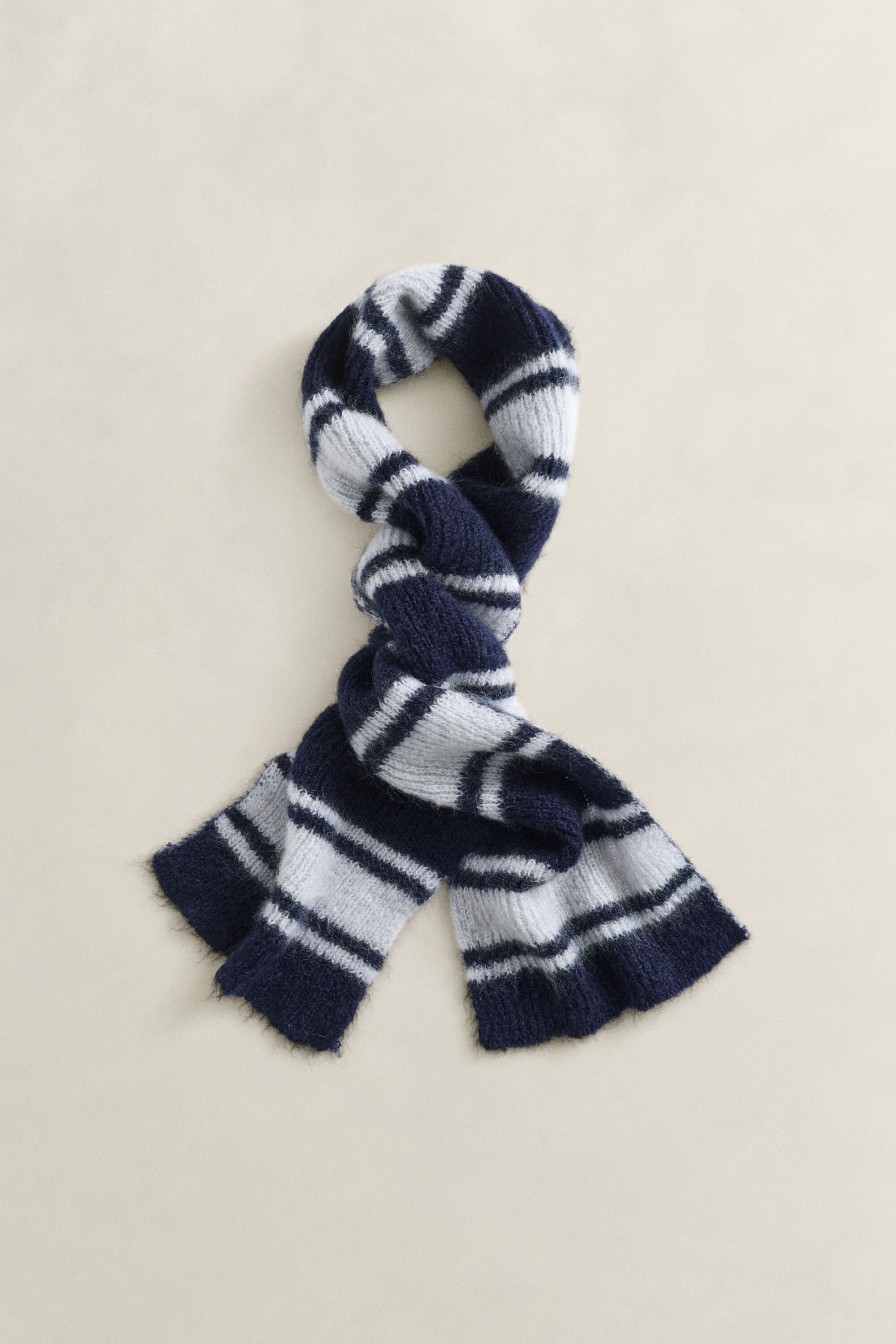 Striped Mohair Scarf