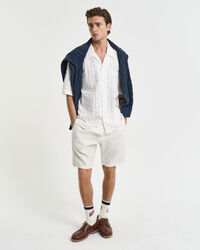 Relaxed Fit Leinen Shorts mit Kordelzug