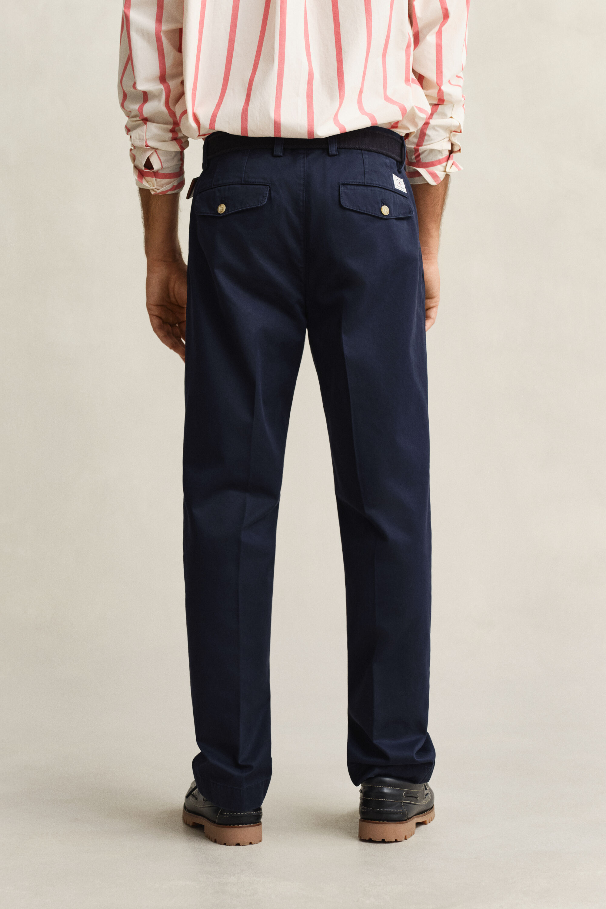 Regular Fit Chinohose aus Baumwolltwill