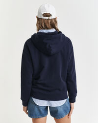 Anchor Hoodie mit Reißverschlusskragen und Stickerei