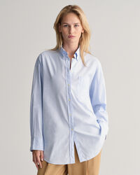 Oversized Fit Luxury Oxford-Bluse