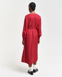 Hemdblusenkleid mit Satinstreifen