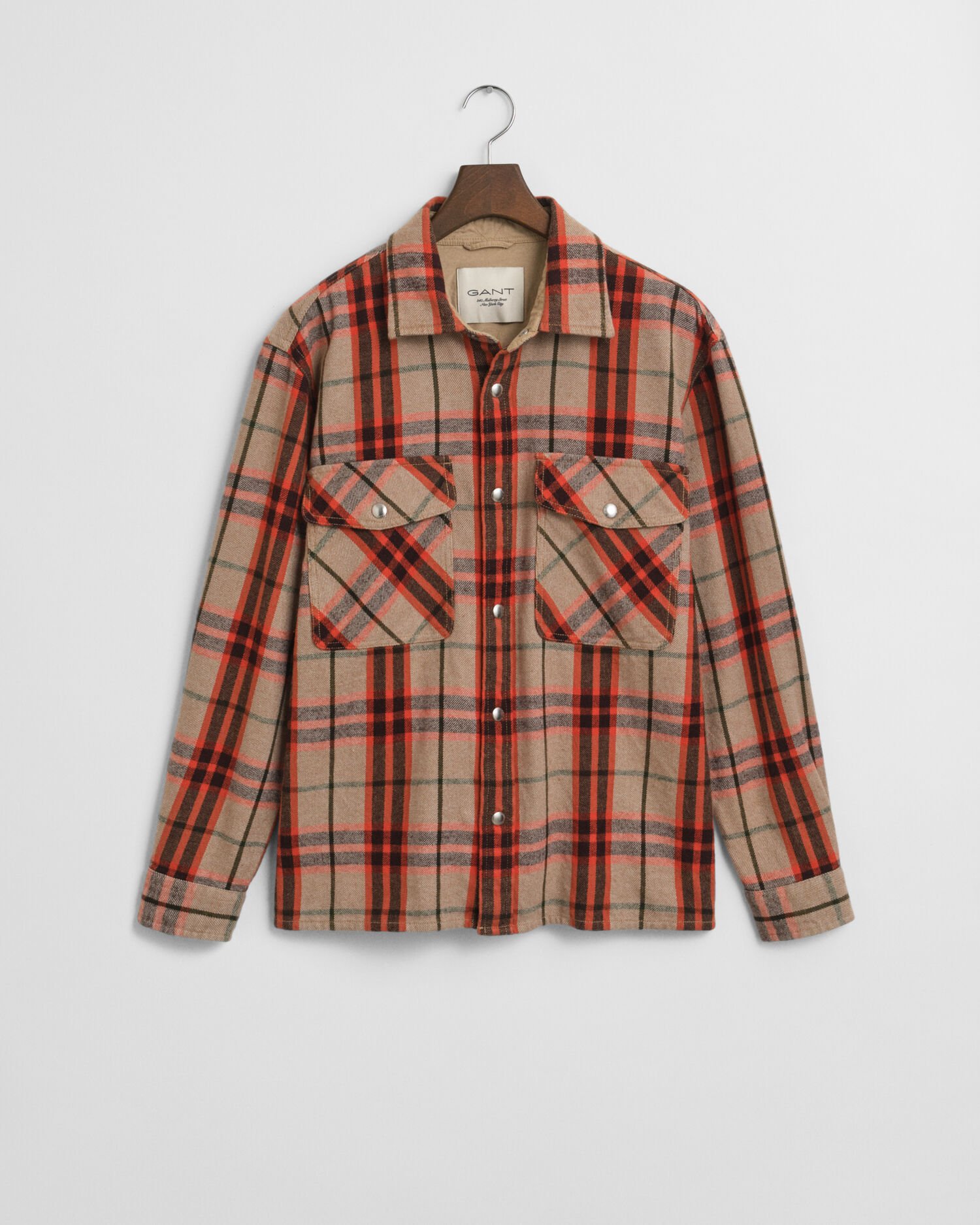 Relaxed Fit Checked Overshirt