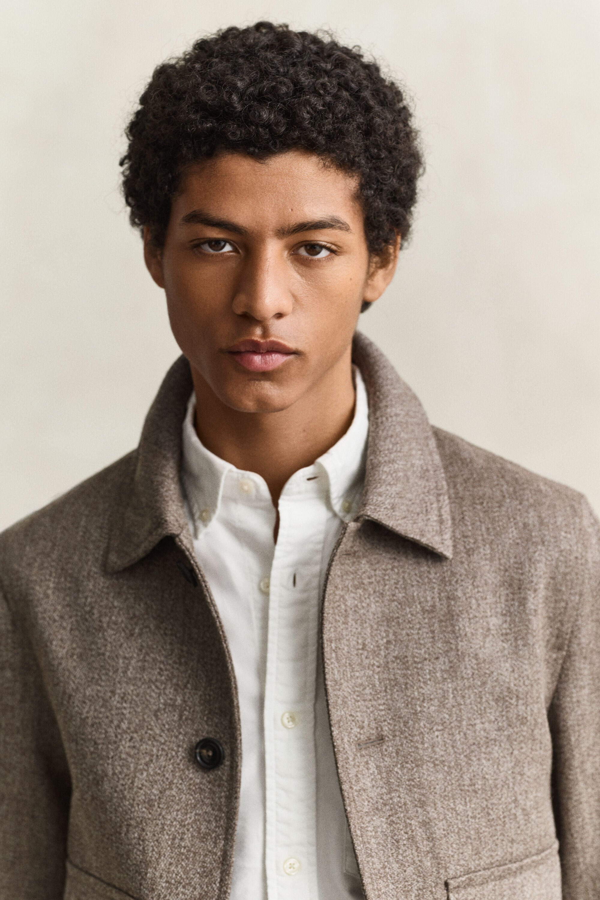 Veste en laine chinée