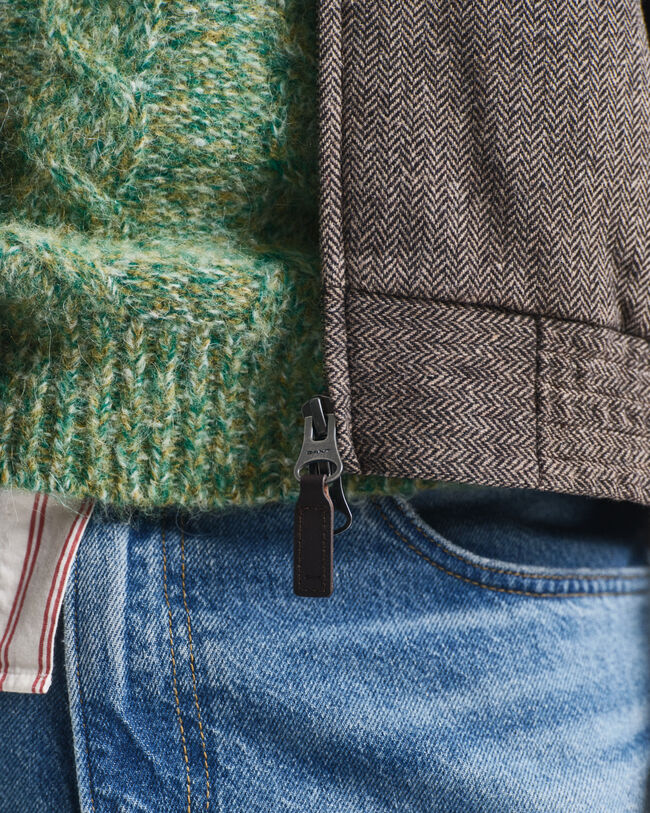 Harrington Jacke aus Wollgemisch