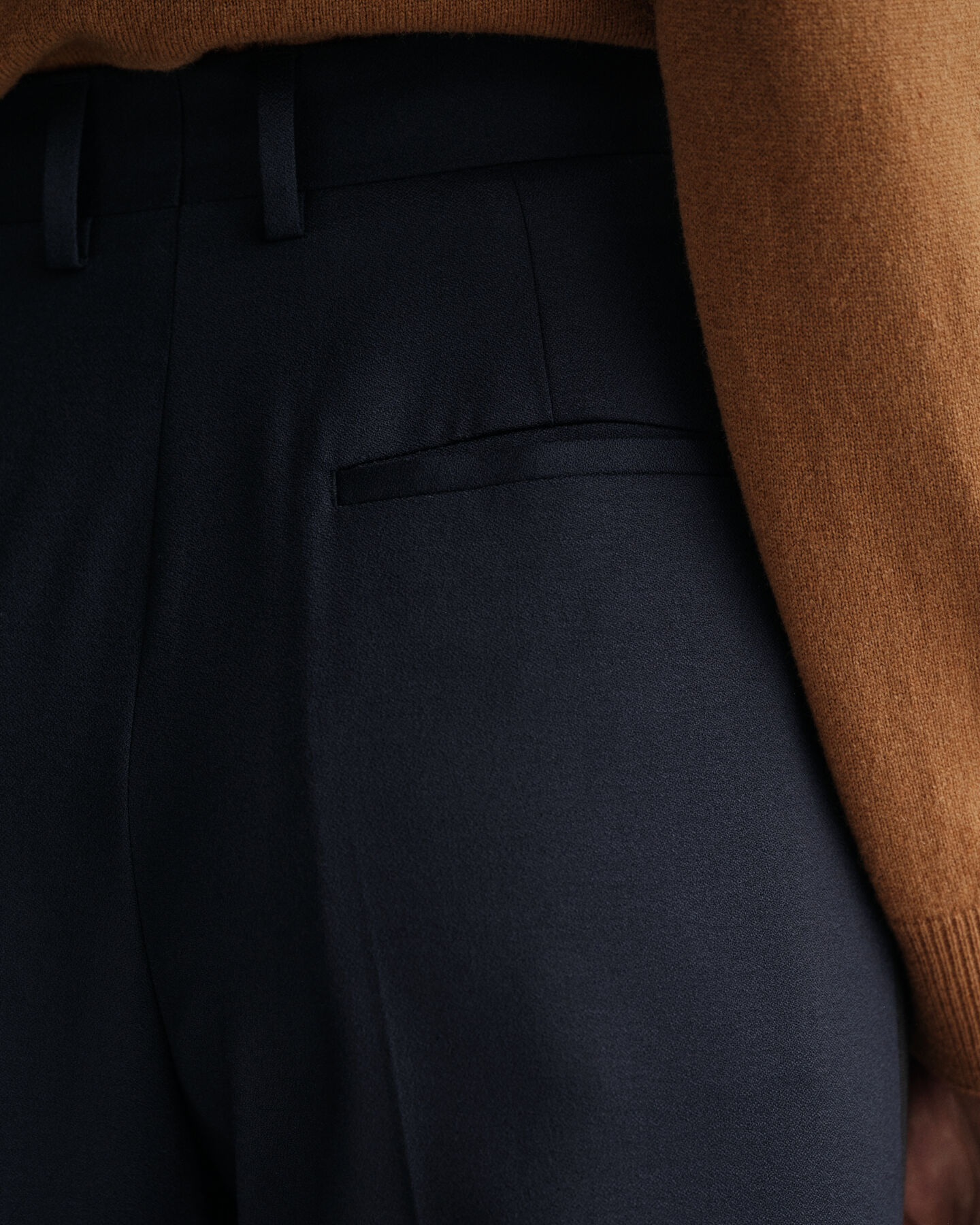 Tuxedo Hose mit hohem Bund