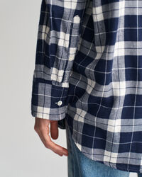 Oversized Flanellbluse mit Karomuster