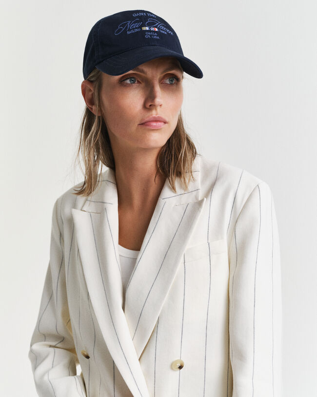 Pinstripe Leinen Club Blazer