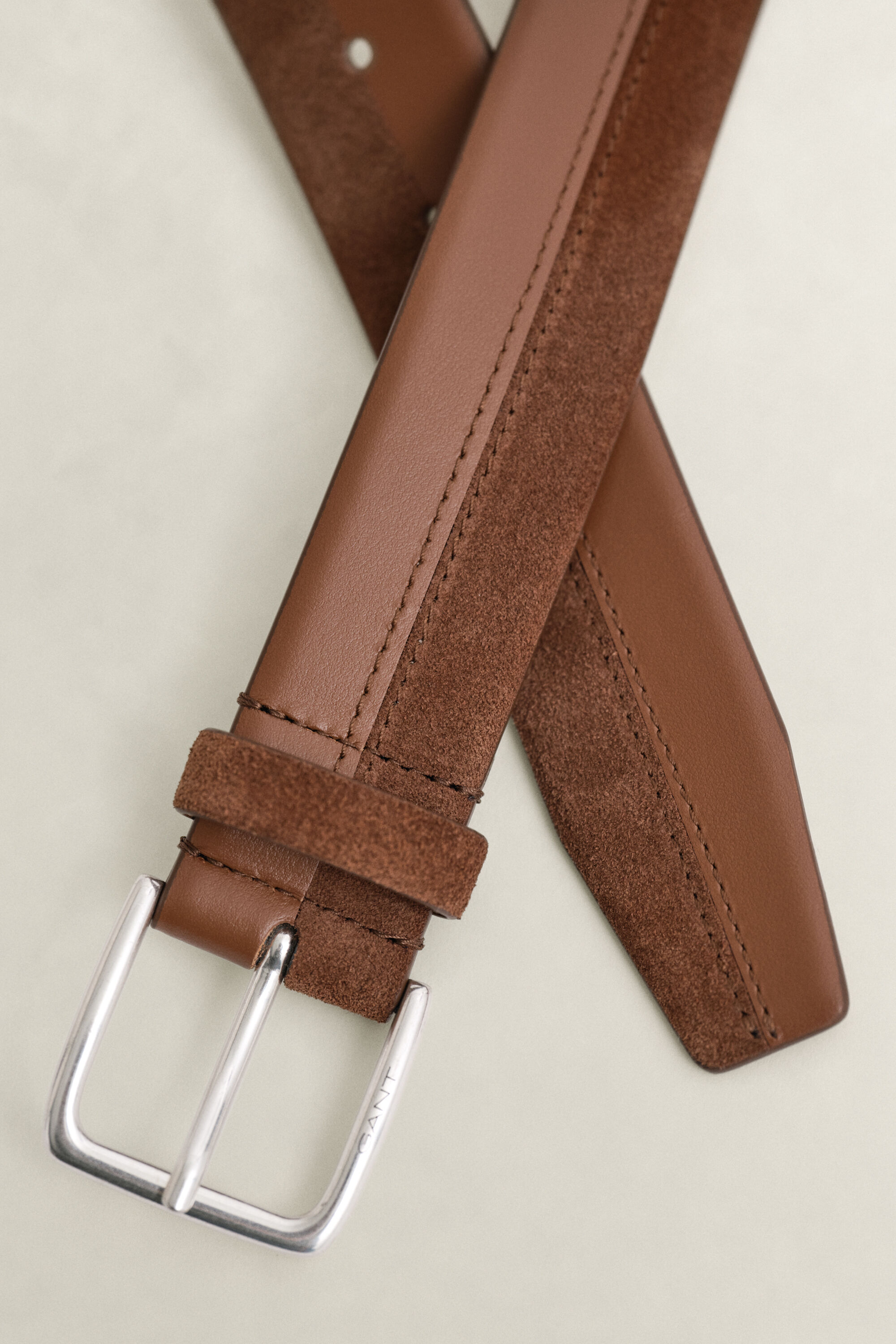 Cintura in pelle e camoscio