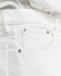 Weiße Regular Fit Jeans