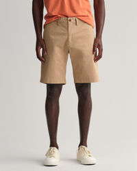 Hallden Slim Fit Twill-Shorts
