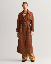 Karierter Trenchcoat