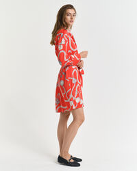 Sailing Print Hemdblusenkleid