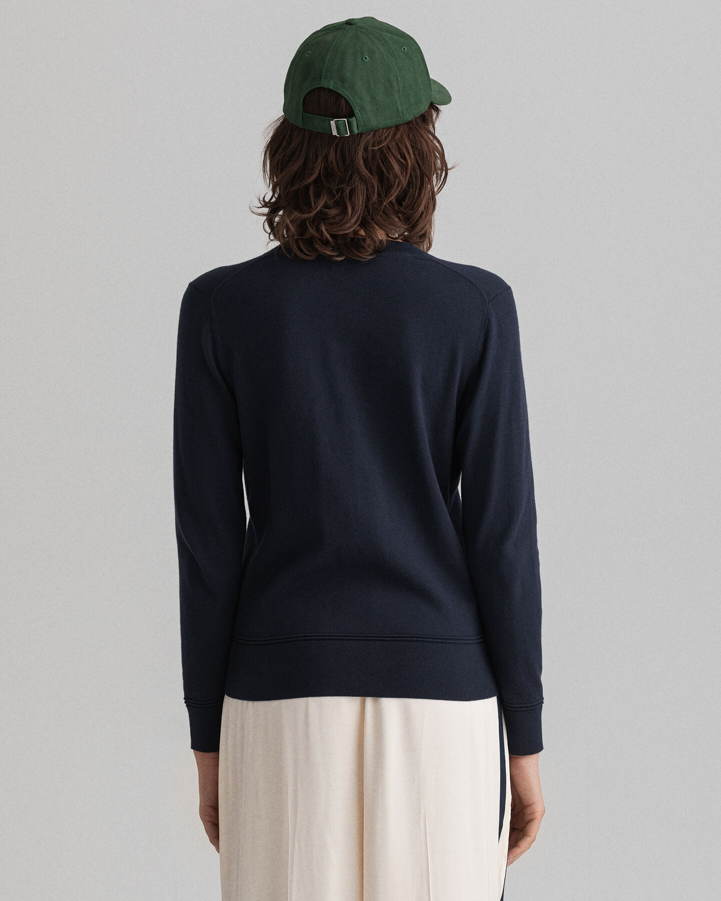 Leichte V-Neck Strickjacke aus Baumwolle