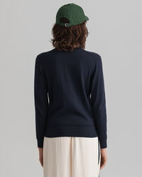 Leichte V-Neck Strickjacke aus Baumwolle