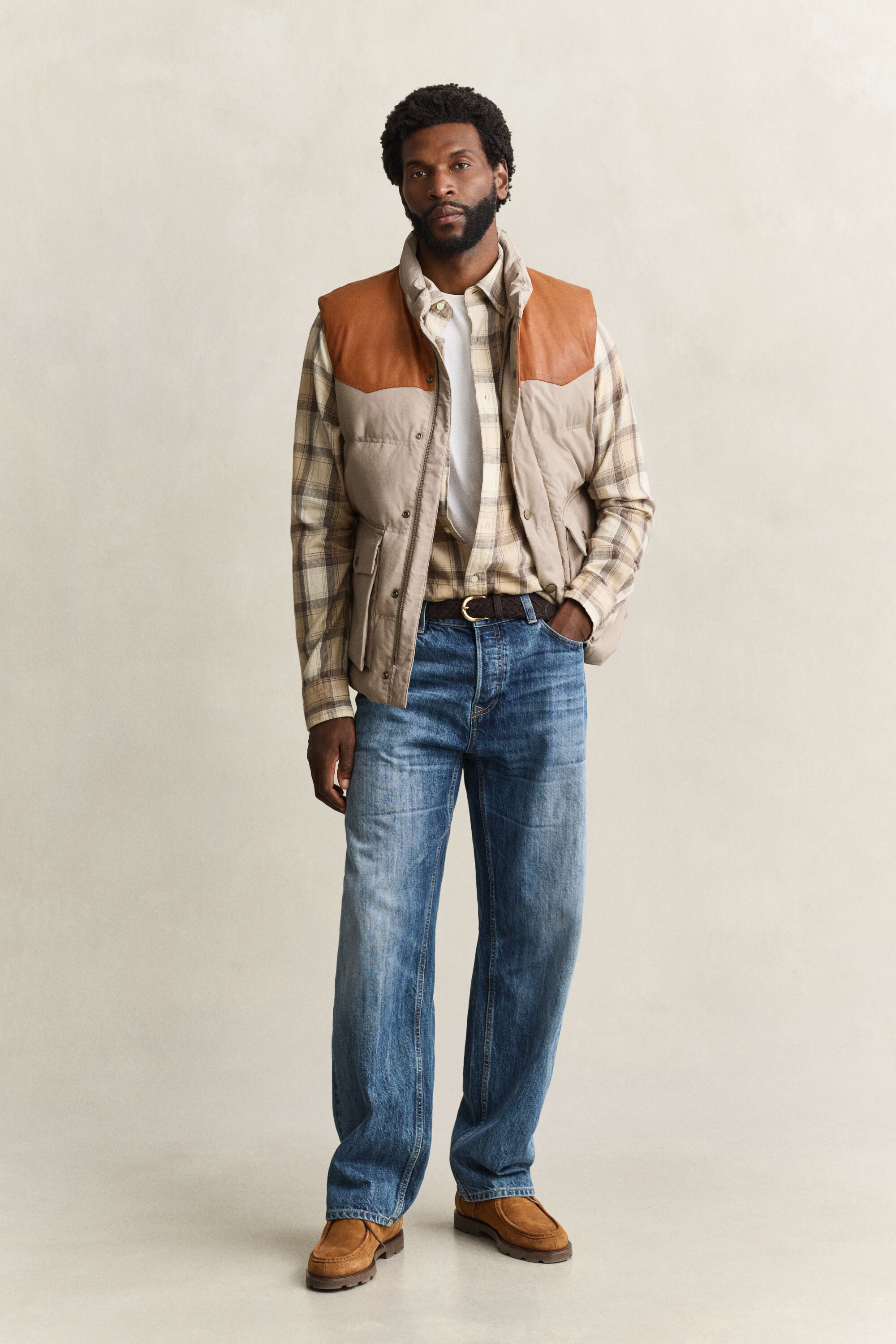 Checked Windblown Flannel Shirt