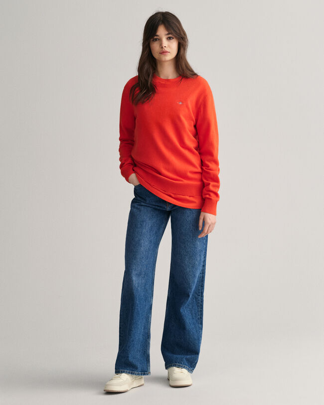 Teens Shield Lambswool Rundhalspullover