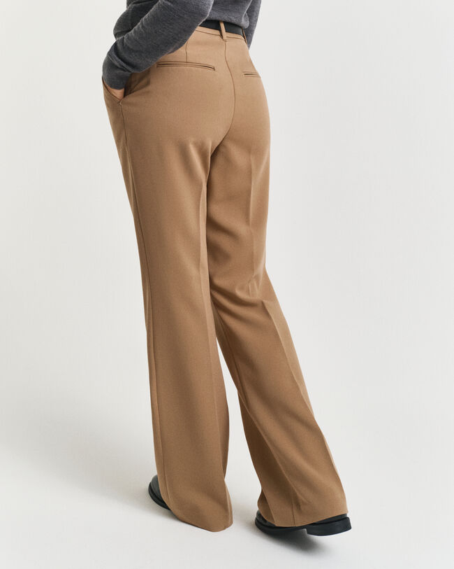 Slim Fit Slacks mit Schlag