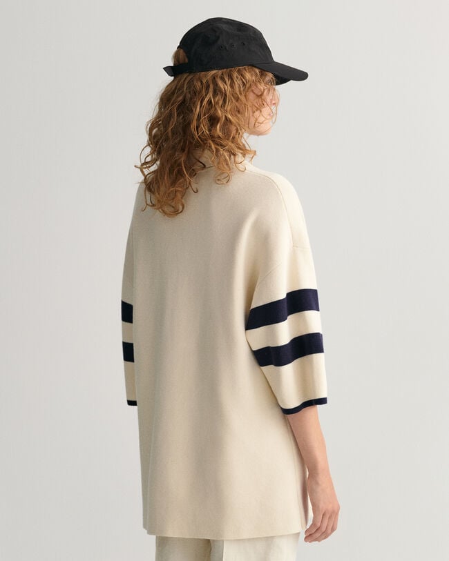 Kurzarm Strick Heavy Rugger mit Streifen