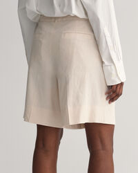 Stretch Leinen Shorts