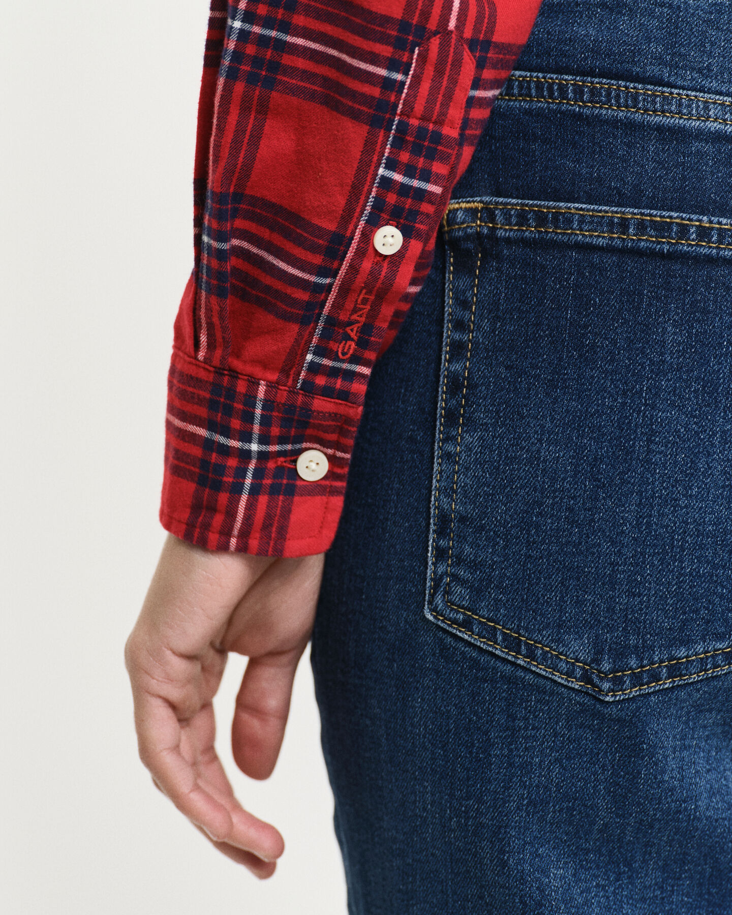 Regular Fit Flanellbluse mit Karomuster