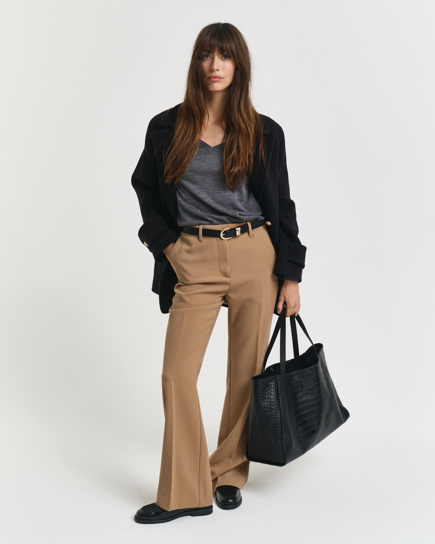 V-Neck Pullover aus extra feiner Merinowolle