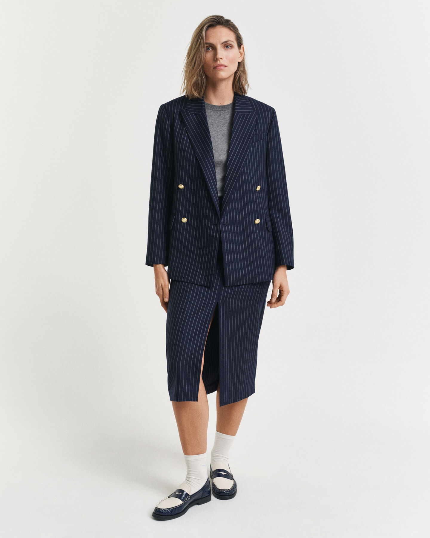 Leichter Kurzarm-Rundhalspullover