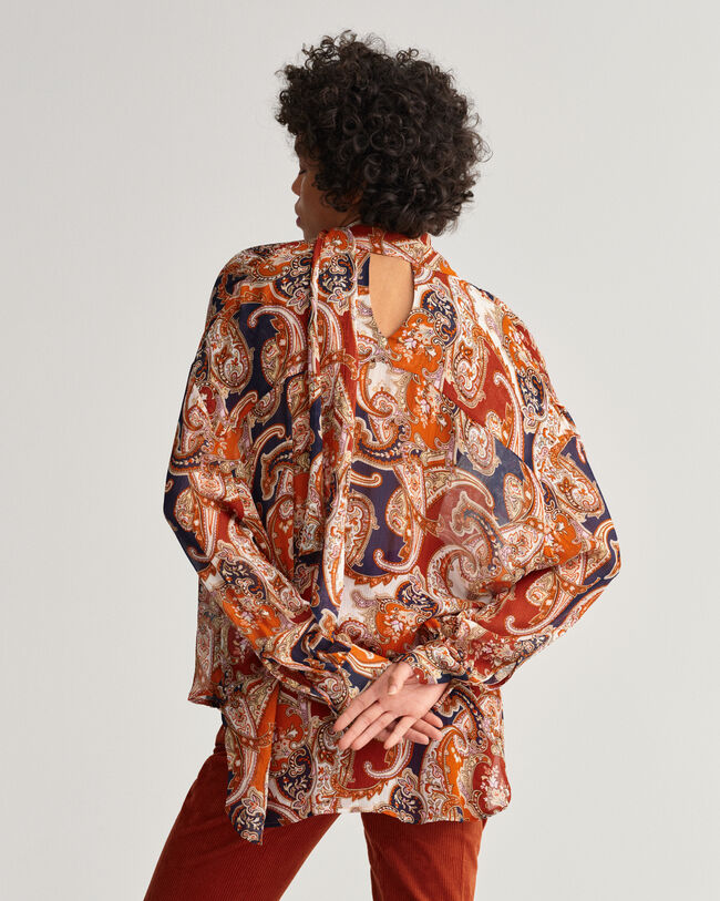 Paisley Schluppenbluse