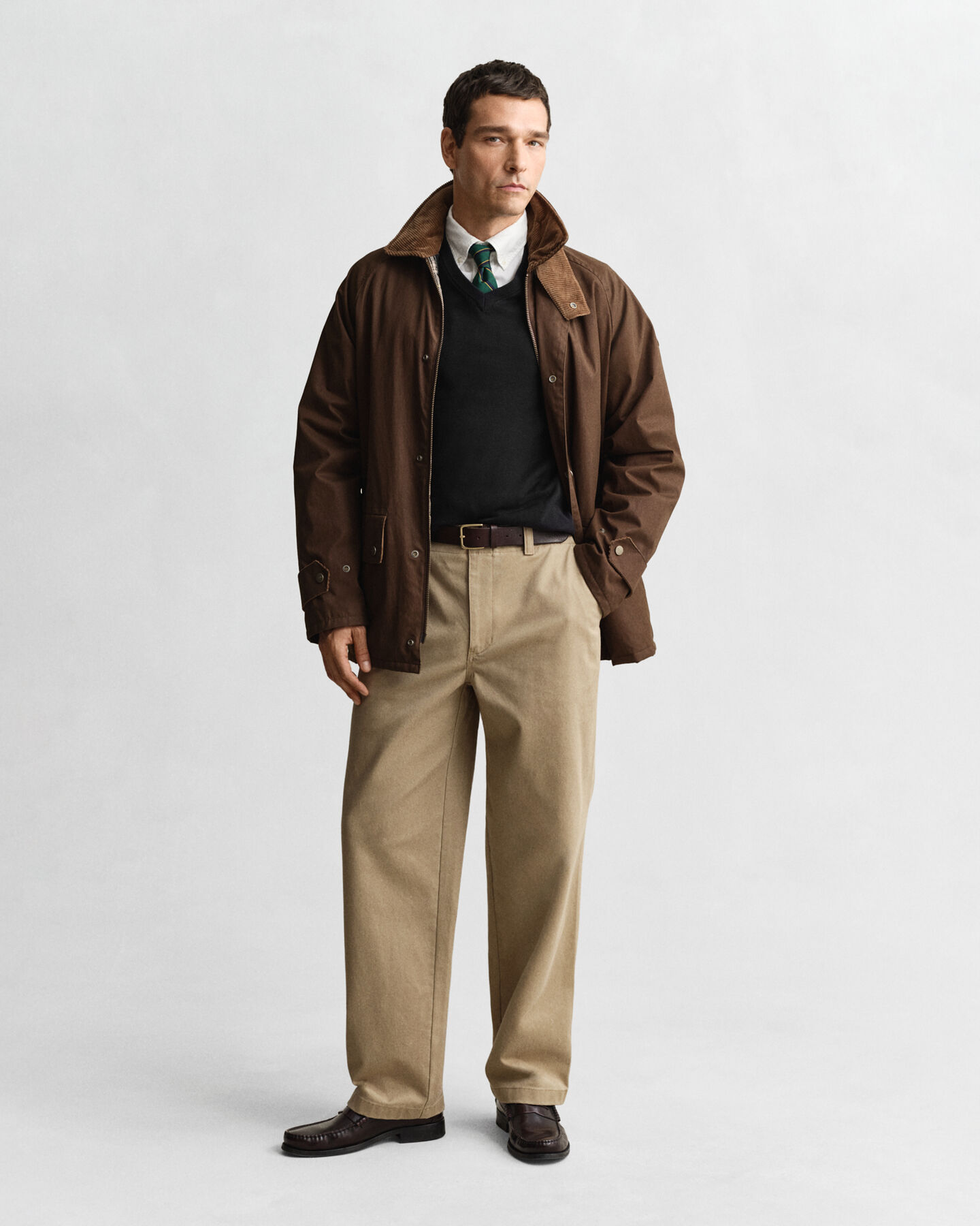 Klassischer V-Neck Pullover aus Baumwolle