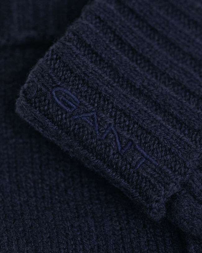 Zopfstrick Wollhandschuhe