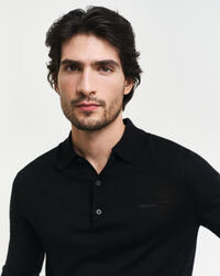 Polopullover aus extrafeiner Merinowolle