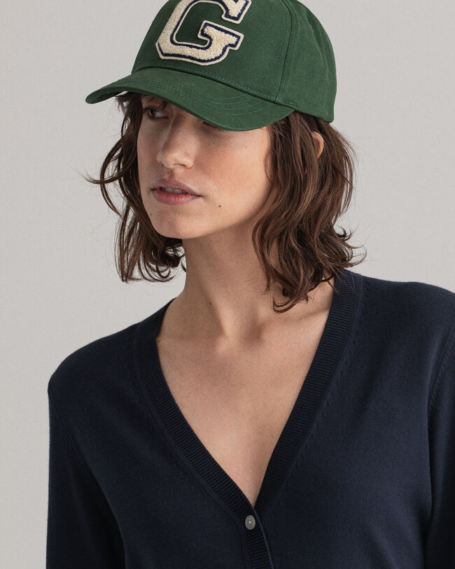 Leichte V-Neck Strickjacke aus Baumwolle