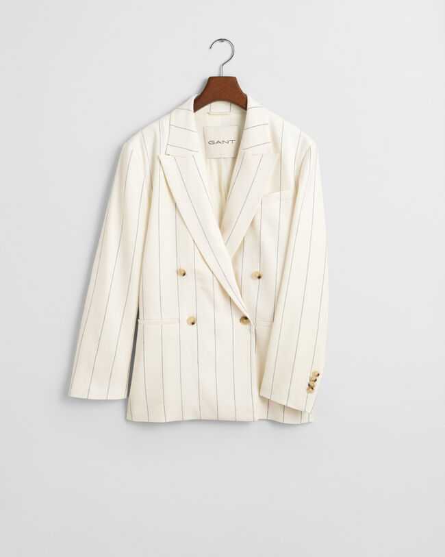 Pinstripe Leinen Club Blazer