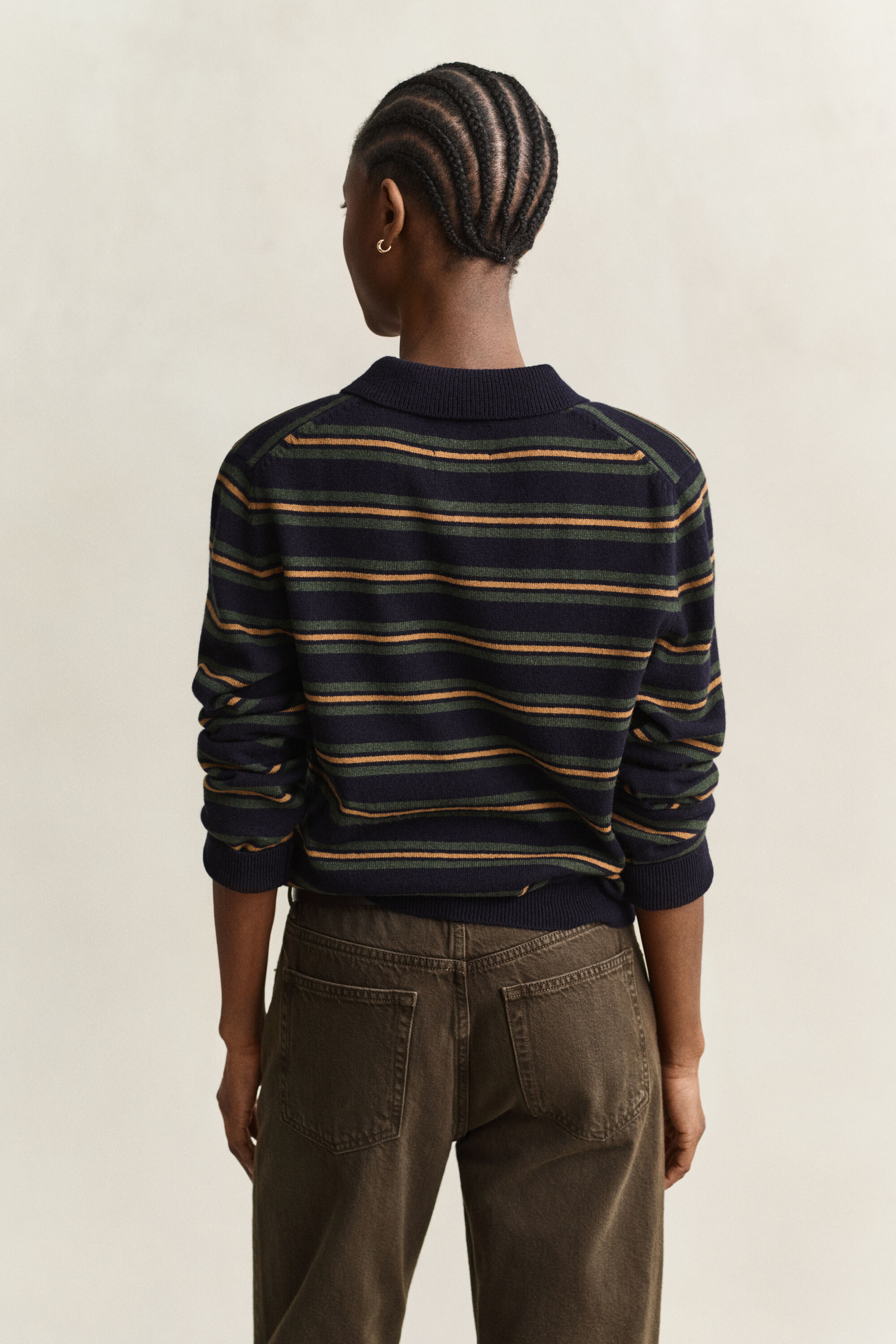 Striped Superfine Lambswool Rugger