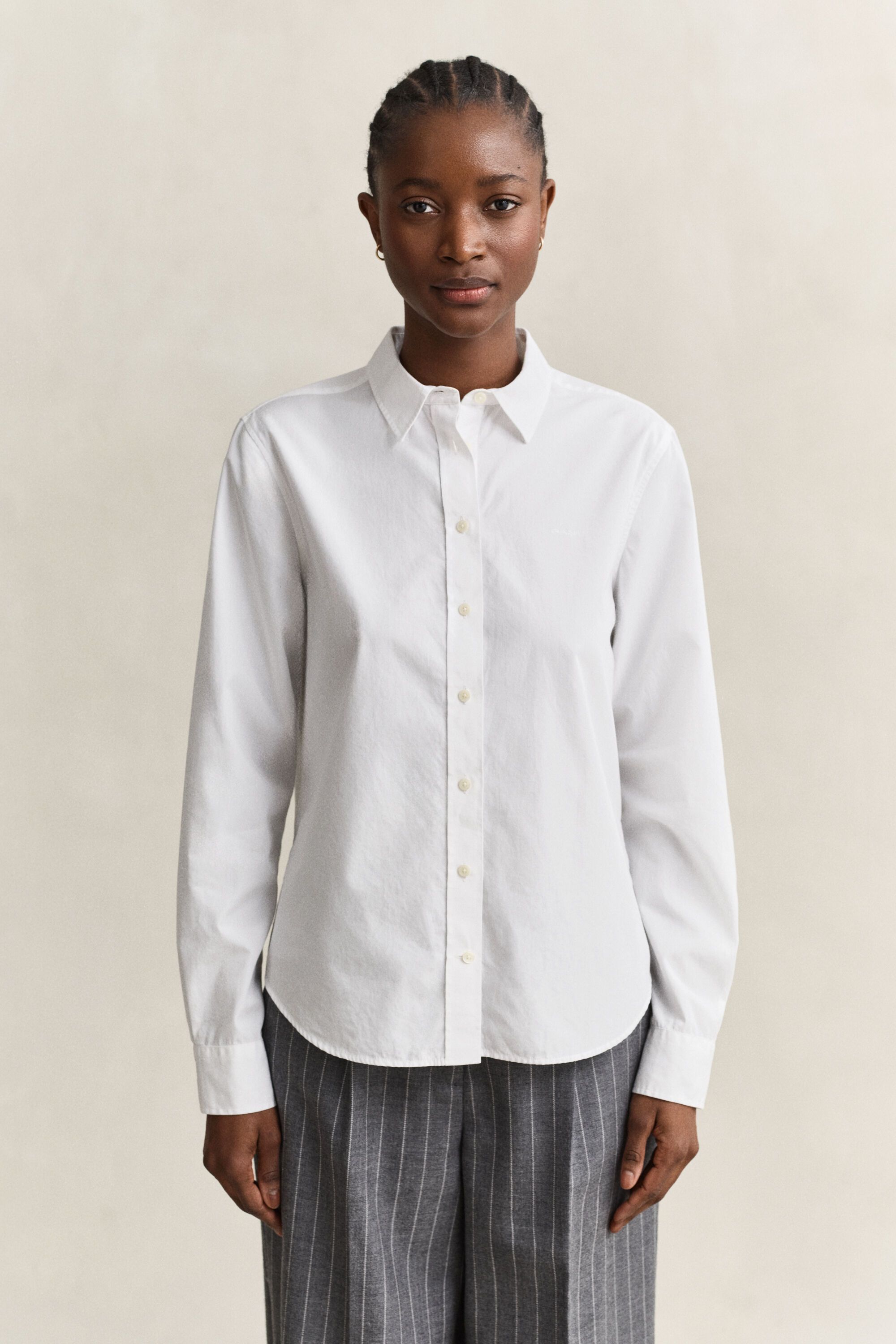 Camicia classica in popeline regular fit