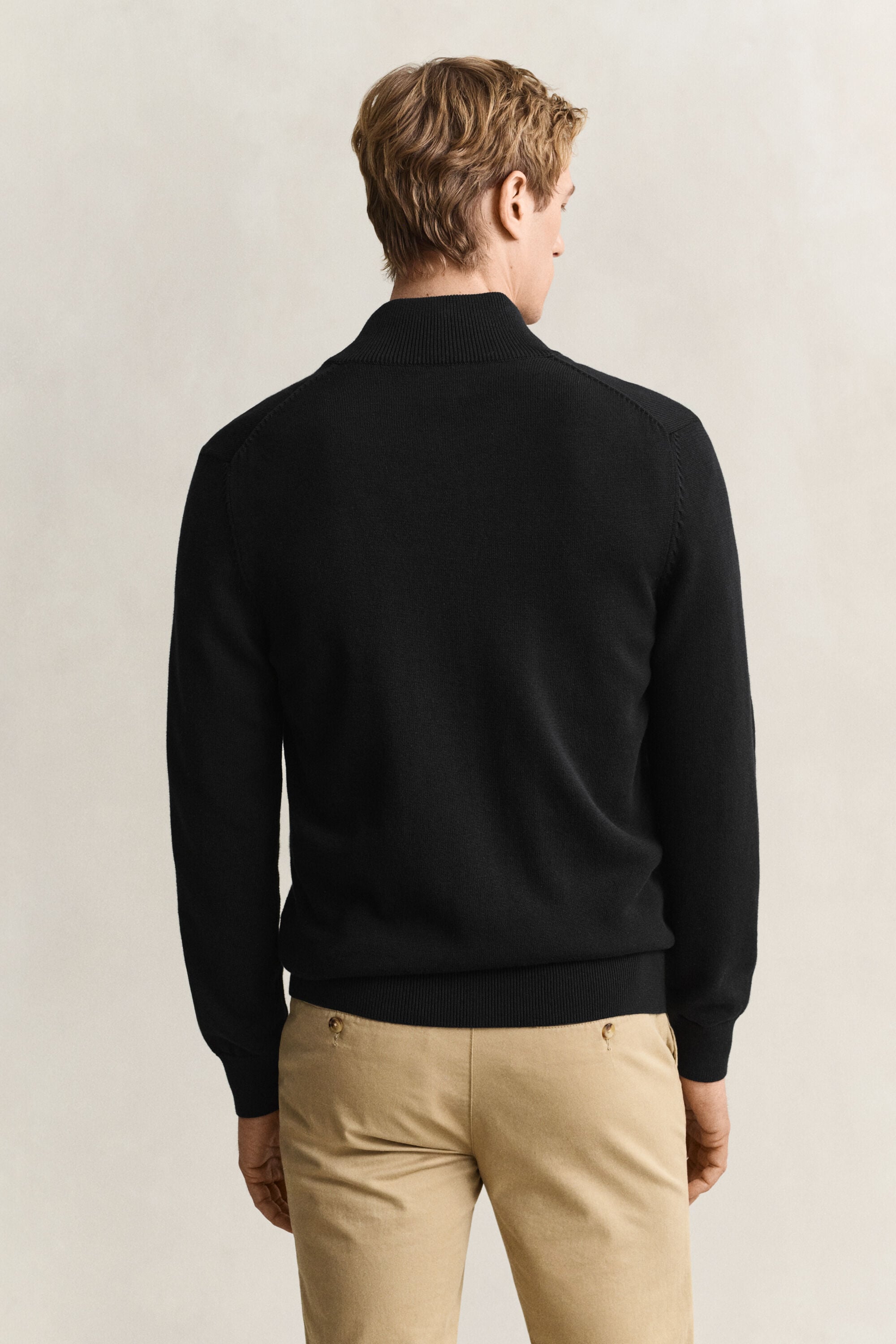 Cardigan zippé en coton décontracté