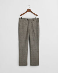 Slim Fit Anzughose mit Karomuster