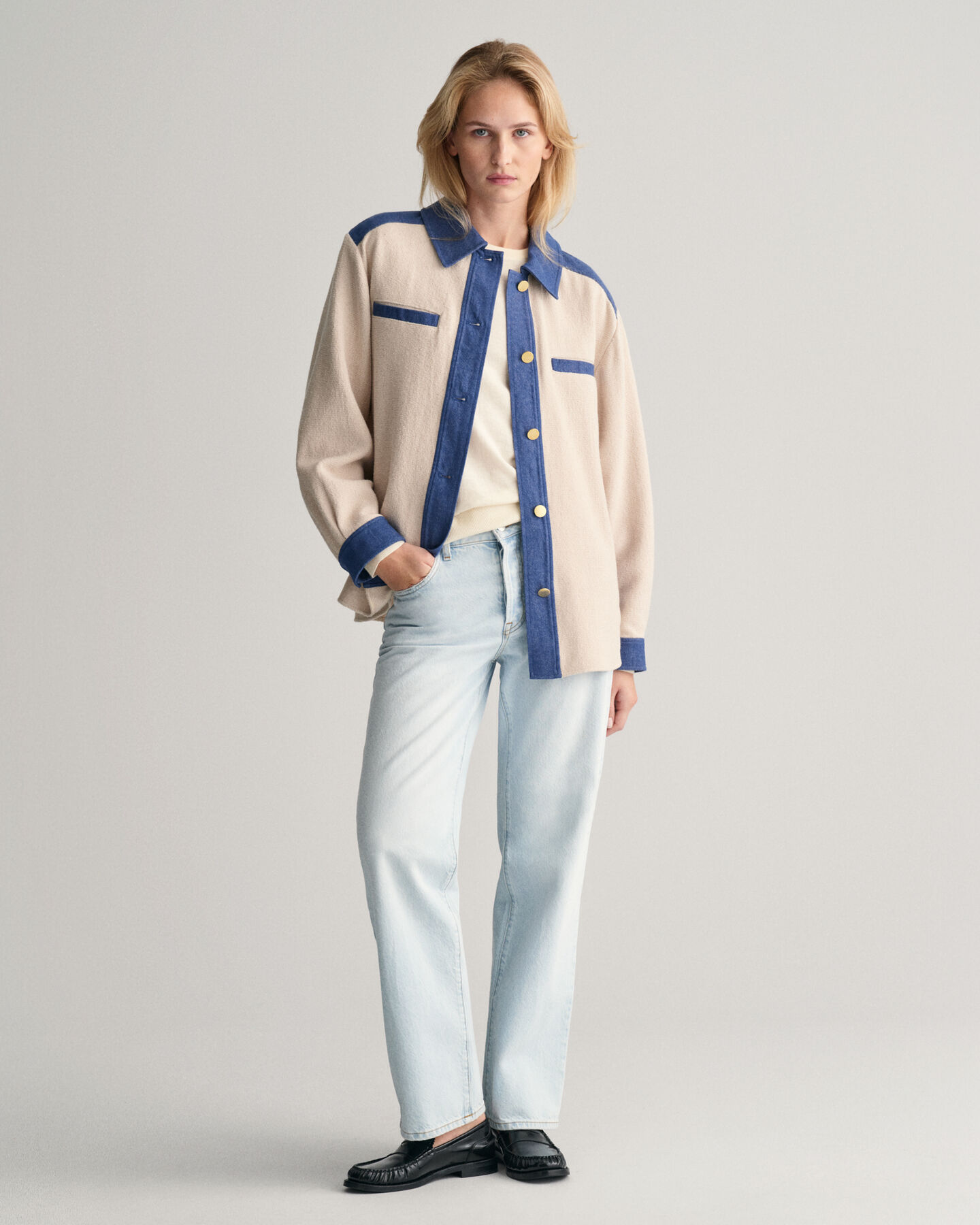 Feinstrick Rundhalspullover