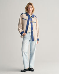 Feinstrick Rundhalspullover