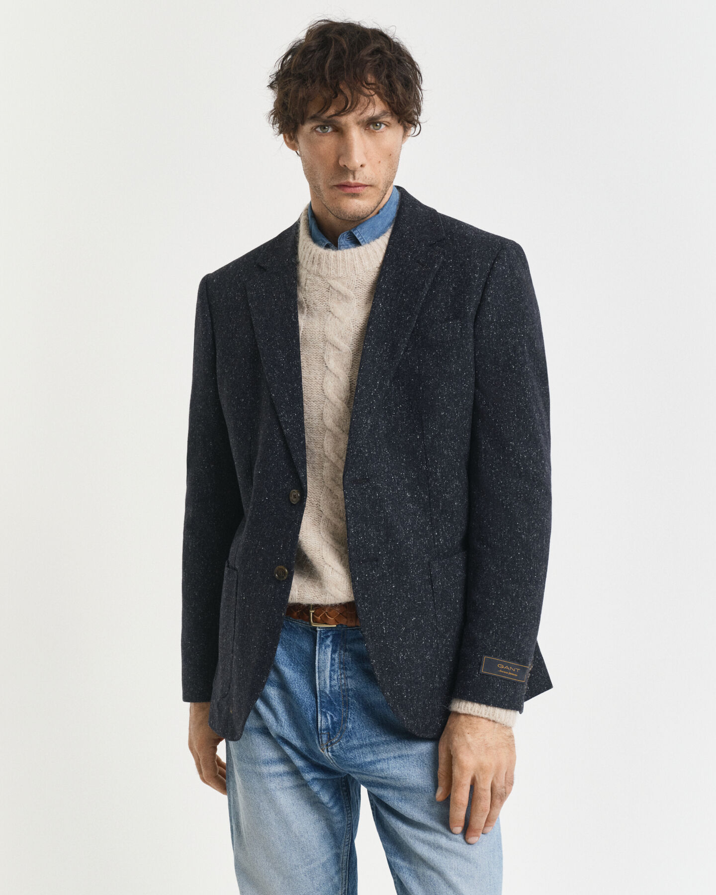 Slim Fit Donegal Anzugsakko