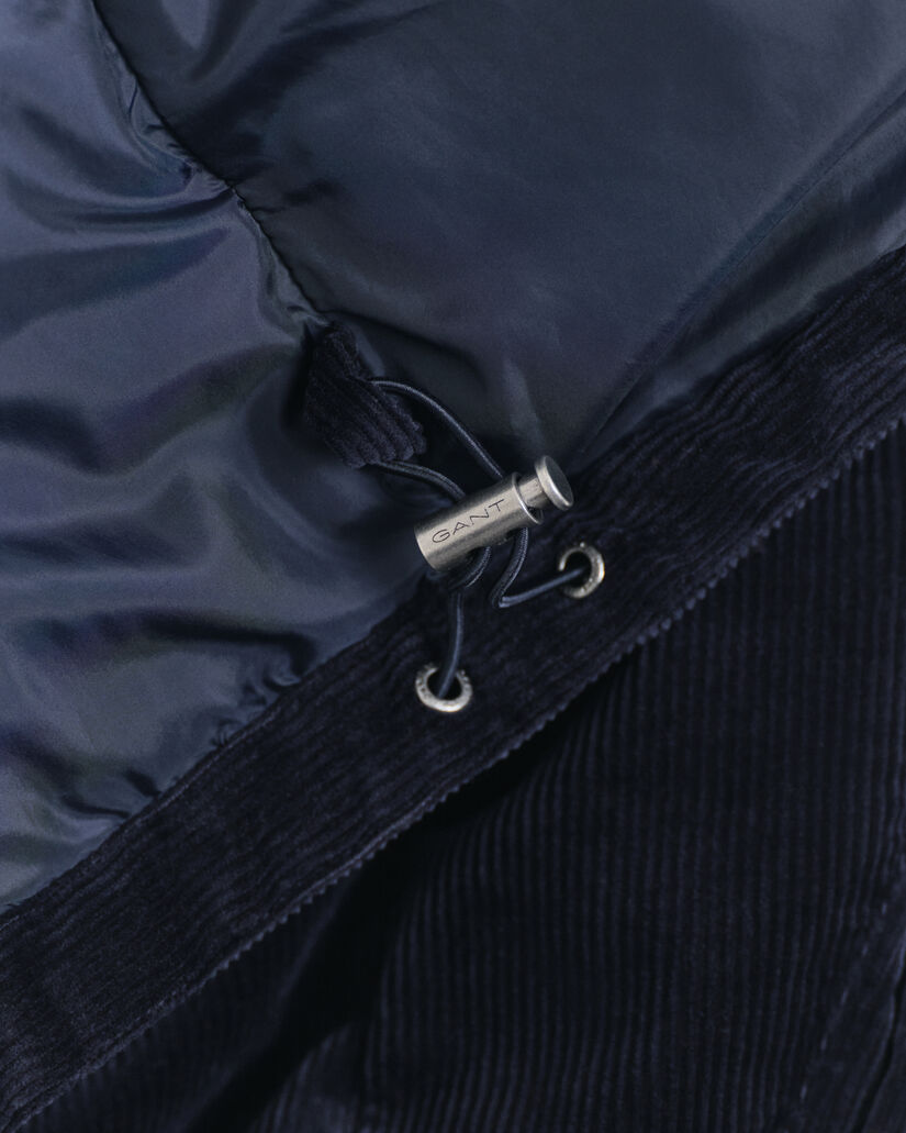 Puffer Jacke aus Cord
