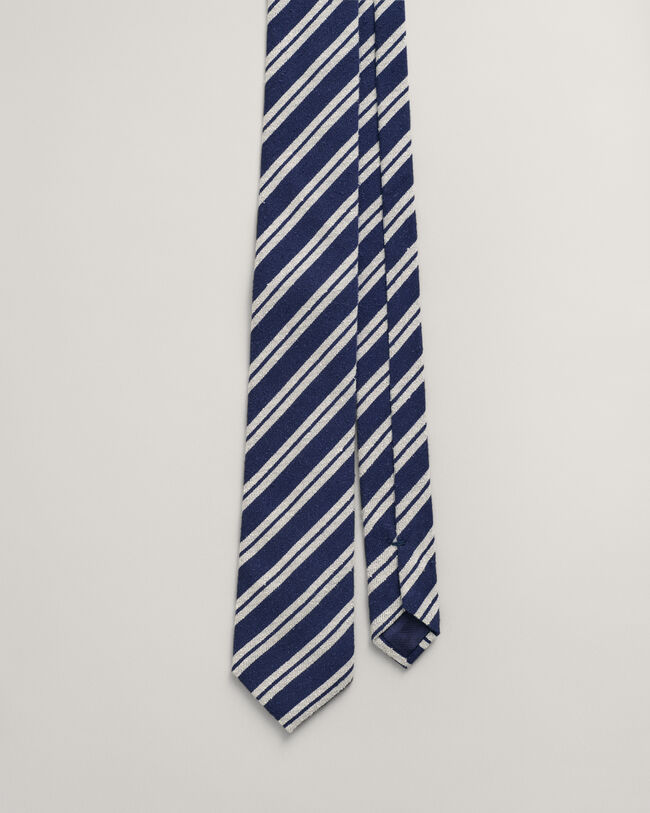 Raw Silk Krawatte mit Streifen