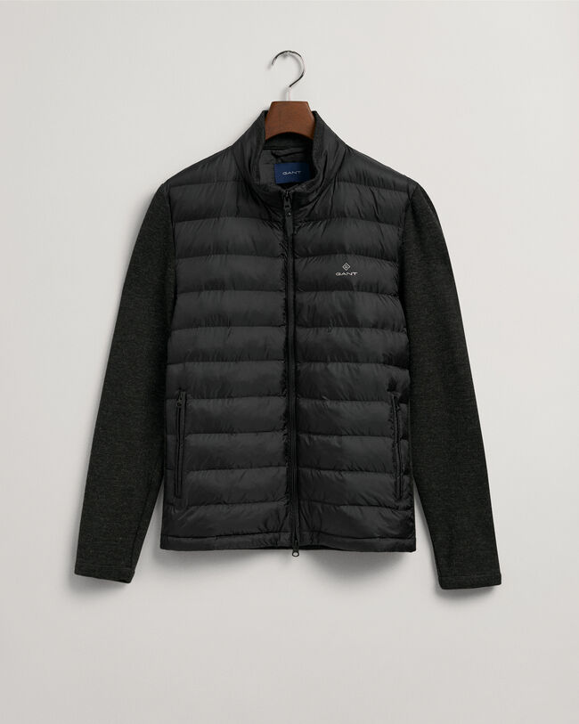 Leicht wattierte Mixed Media Jacke