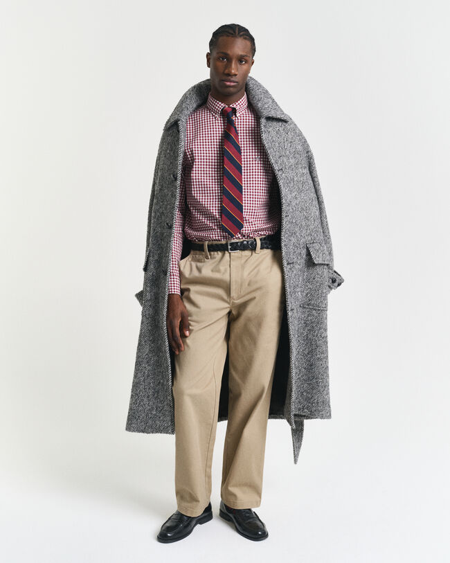 Regular Fit Classic Gingham Popeline Hemd