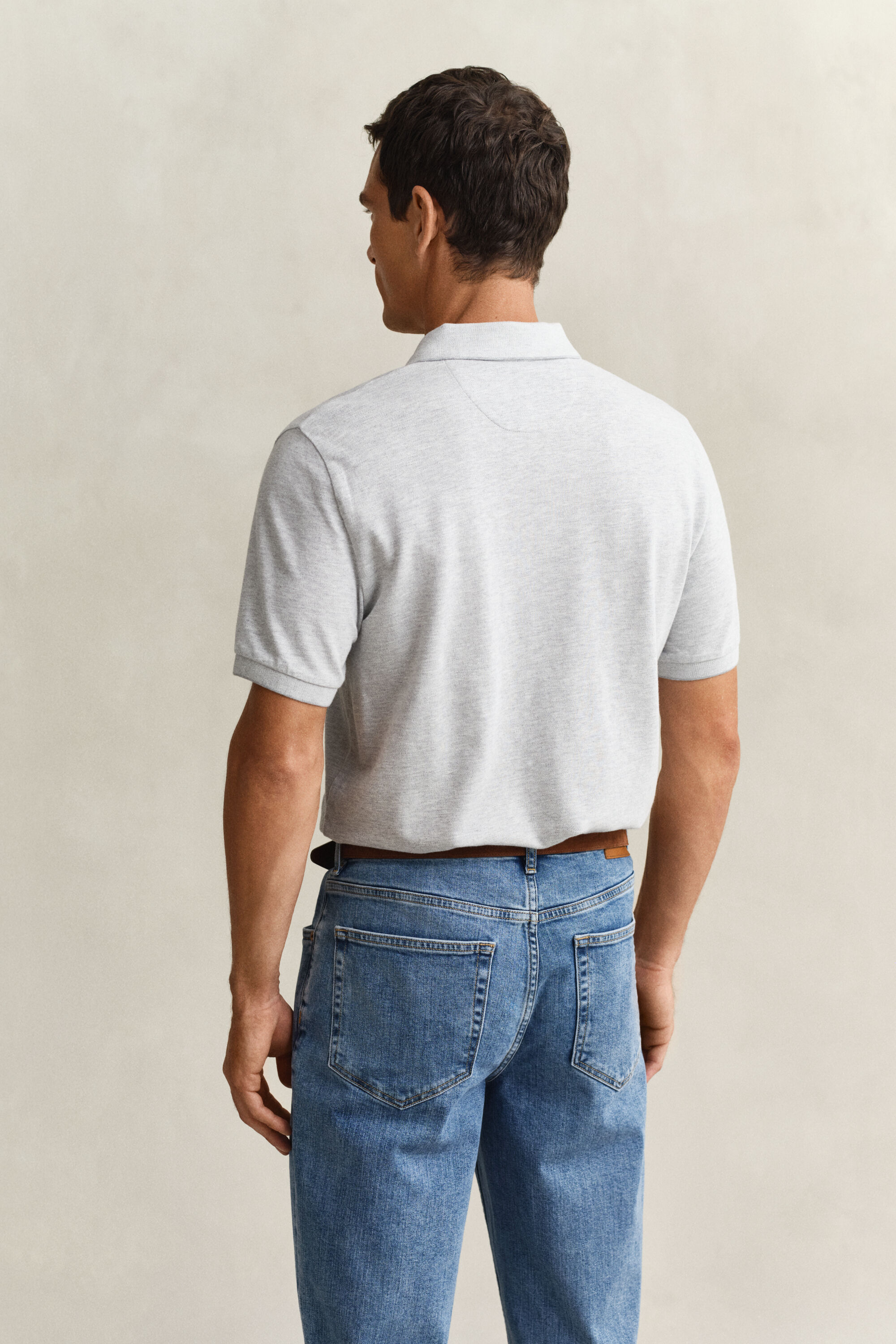 Zweifarbiges Poloshirt