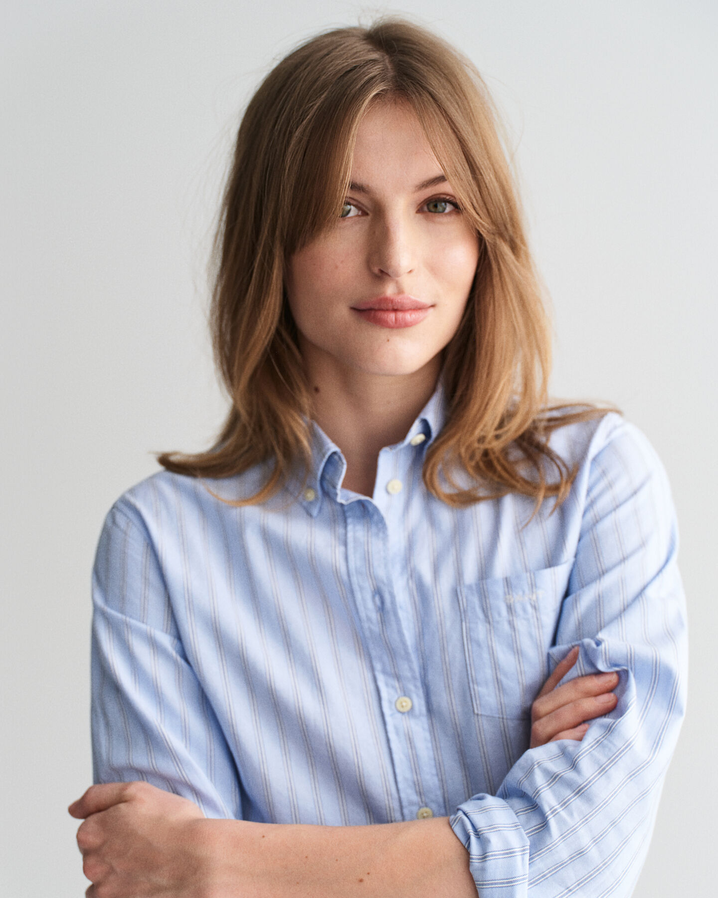 Regular Fit Archive Oxford-Bluse mit Streifen