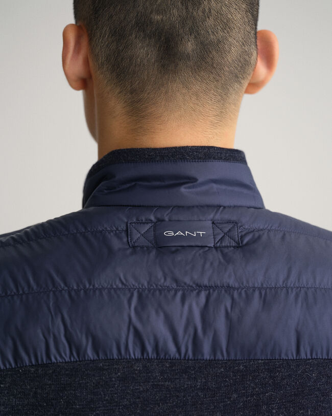 Leicht wattierte Mixed Media Weste